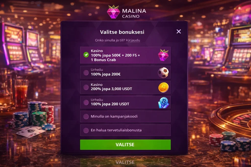 malina bonus